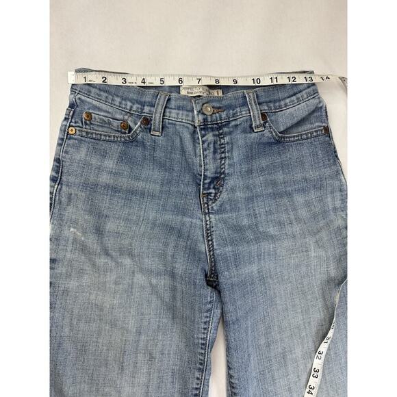 Levi's 512 Perfectly Slimming Bootcut Jeans Light Western Grunge Women's 6 Short - Picture 2 of 14